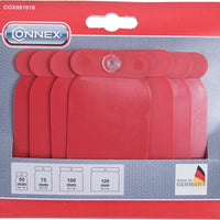 Emballage: Connex – Jeu de spatules en plastique – 4 pièces