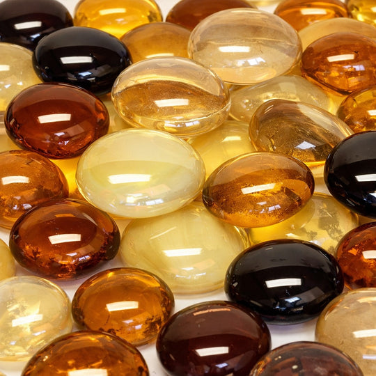 Glasnuggets 16-20mm Karamellmischung