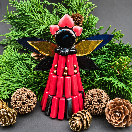 Weihnachtsengel Rot (3 Stück)
