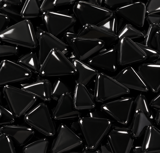 Glaspuzzles Schwarze Dahlie