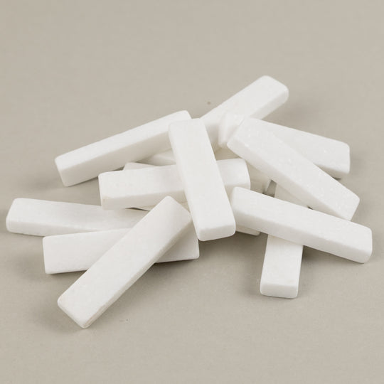 Baguettes en marbre Blanc Cristal