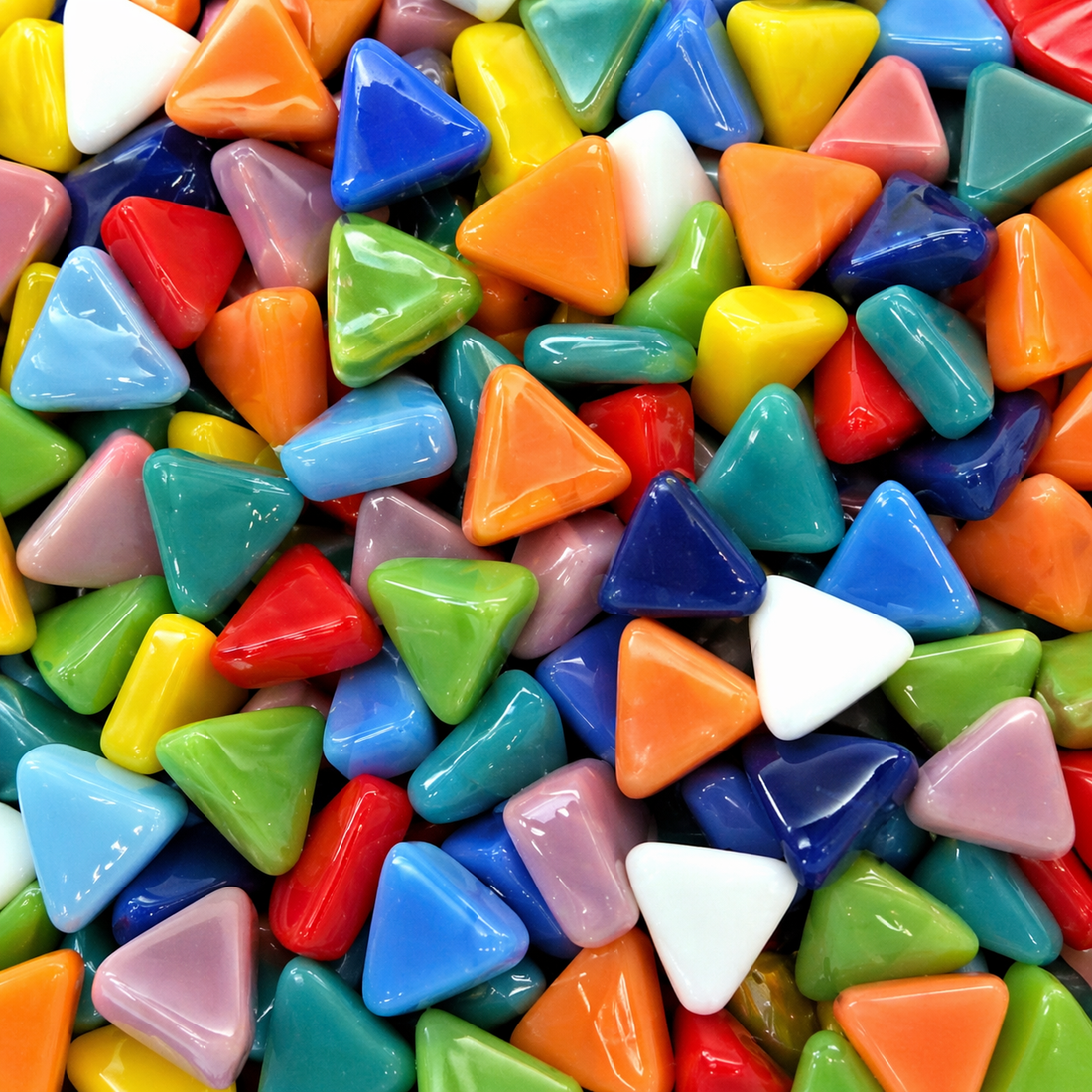 Mini Glasmosaik Dreieck Tropicalmix