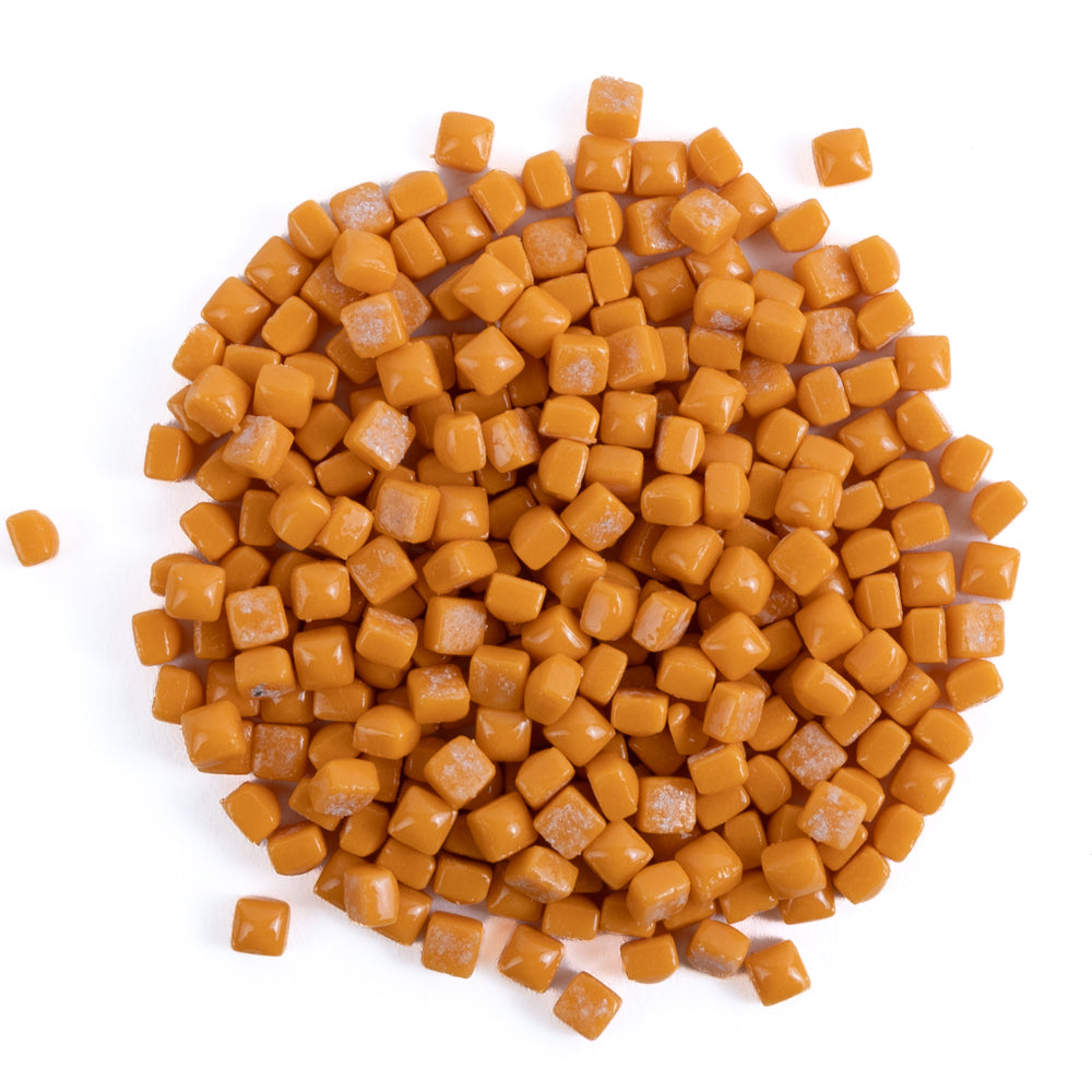 Micro Glass Cubes 4,8mm  Orange