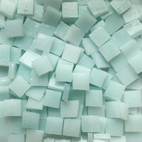 Lose 15-mm-Glasplättchen Tiffany Glacier, Farbton Eisblau