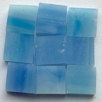 Détail de Tiffany Glacier Bleu Caraïbes avec neuf tesselles de verre