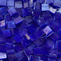 Lose 15-mm-Glasplättchen Tiffany Glacier, Farbton Kobalt