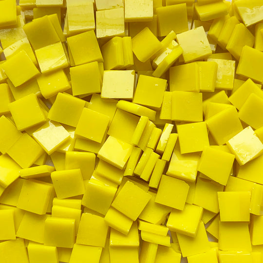 Glasmosaik Tiffany-Glas 10mm  Sonnegelb