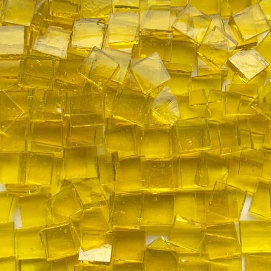 Glasmosaik Tiffany-Glas 10mm  Zitrone