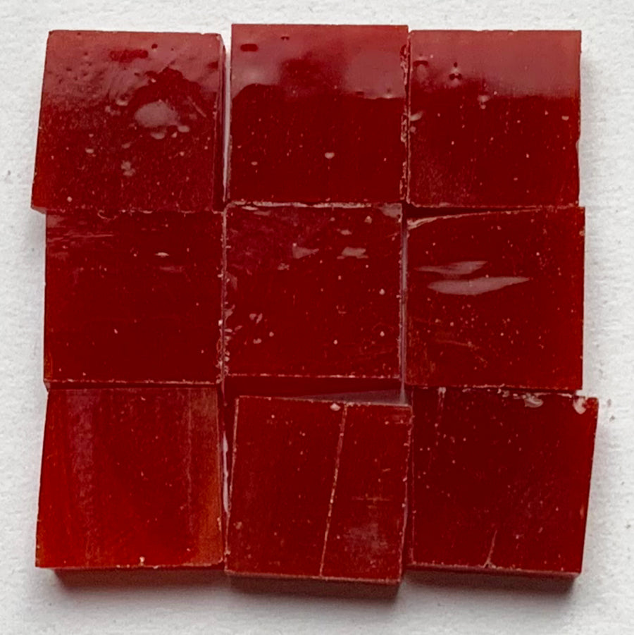 Pâtes De Verre Tiffany 10mm  Rouge Corail