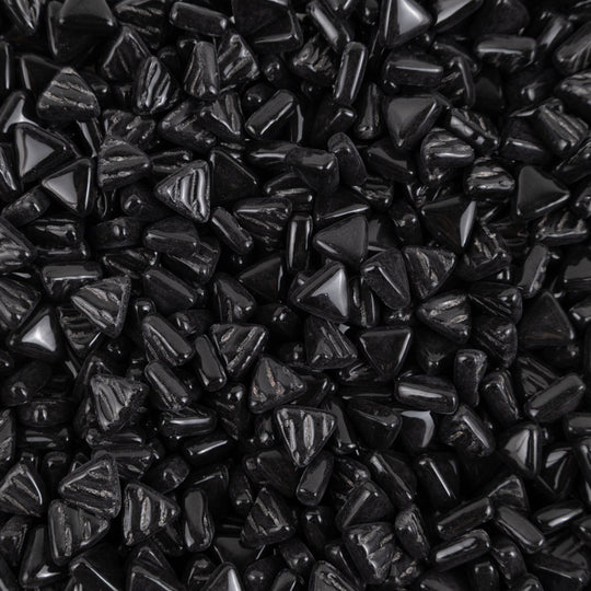 Mini Glass Mosaic Triangle Opal Black