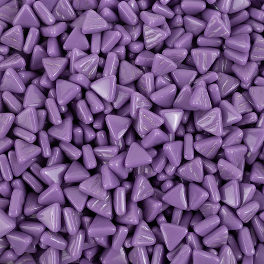 Mini Glass Mosaic Triangle Magenta