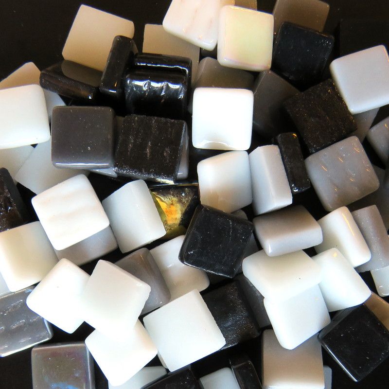 Ottoman 12mm Black-White Mix