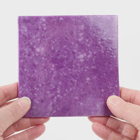 Video showing Morasutti Smalti mosaic tile – purple – 11.5 x 11.5 cm, rotated to show full tile