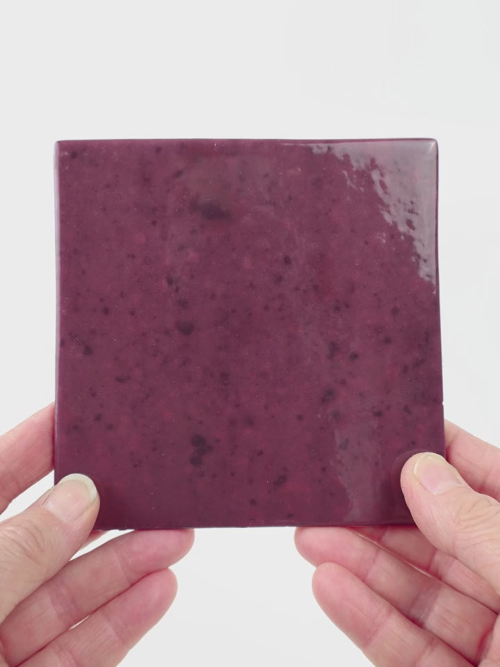 Video showing Morasutti Smalti mosaic tile – pink – 11.5 x 11.5 cm, rotated to show full tile