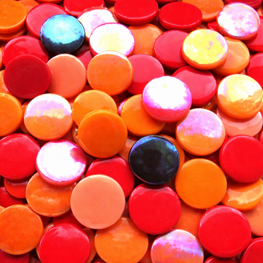 Glas-Pastillen 18mm Rotmix