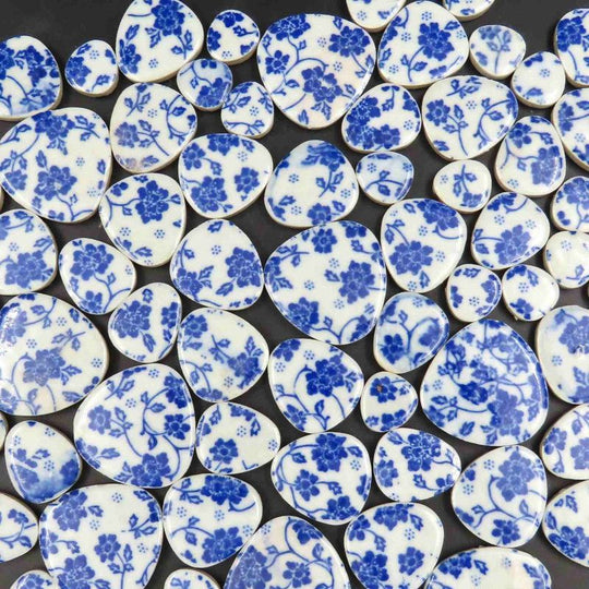 Galets Japonais couronne de marguerites (en vrac)