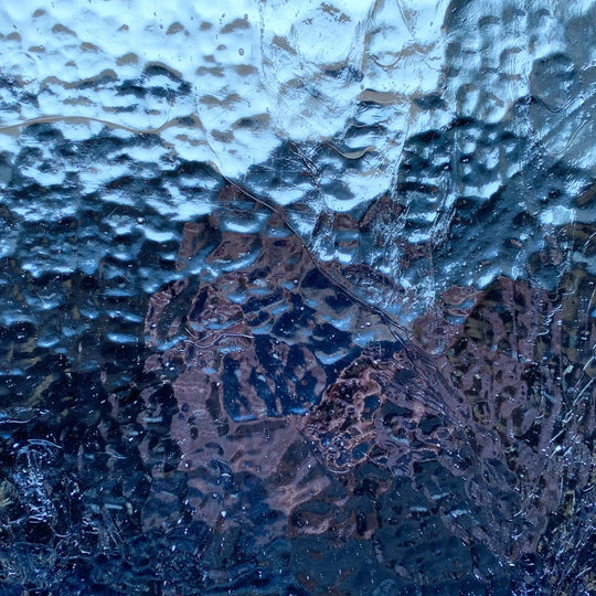 Farbiger Spiegel Eisblau