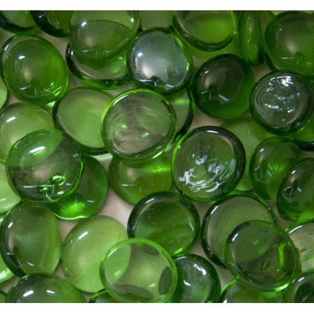Glass Nuggets 16-20mm  Green Crystal