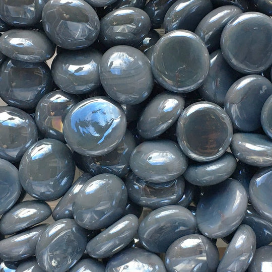 Billes De Verre 16-20mm Gris Irisée