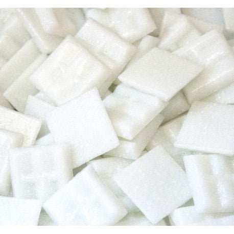 Pâtes de Verre Standard 20mm  Blanc de Glace