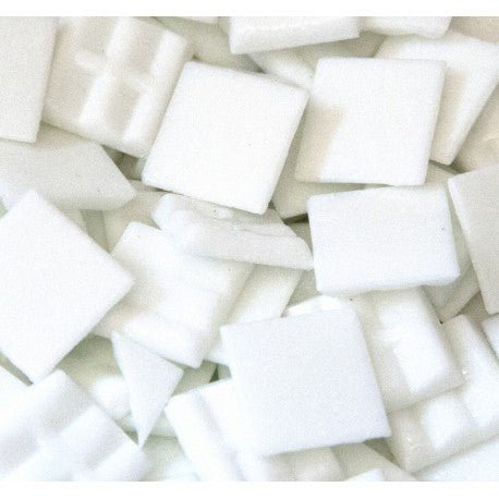 Pâtes de Verre Standard 20mm  Blanc Mat