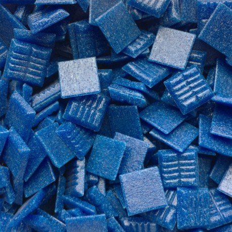 Pâtes de verre Murano 20mm  Bleu d'Acier