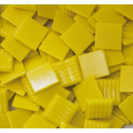 Pâtes de verre Murano 20mm  Jaune Soleil