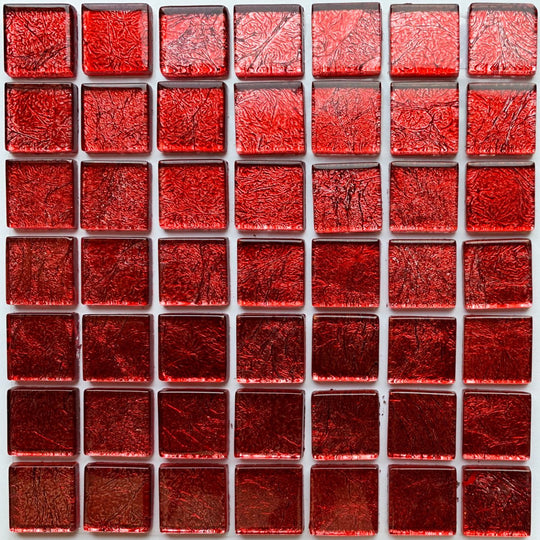 Mirrored/Metallic Tiles 20mm  Raspberry