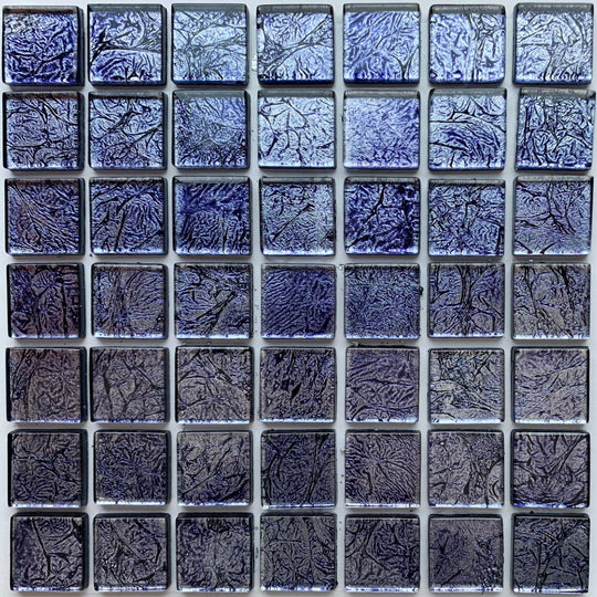 Mirrored/Metallic Tiles 20mm  Cobalt
