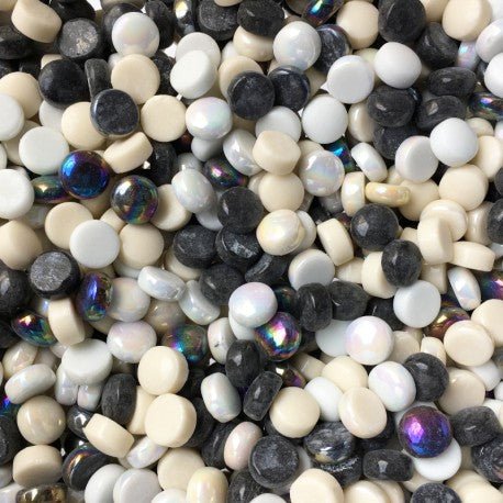 Drops 12mm  Black White Mix