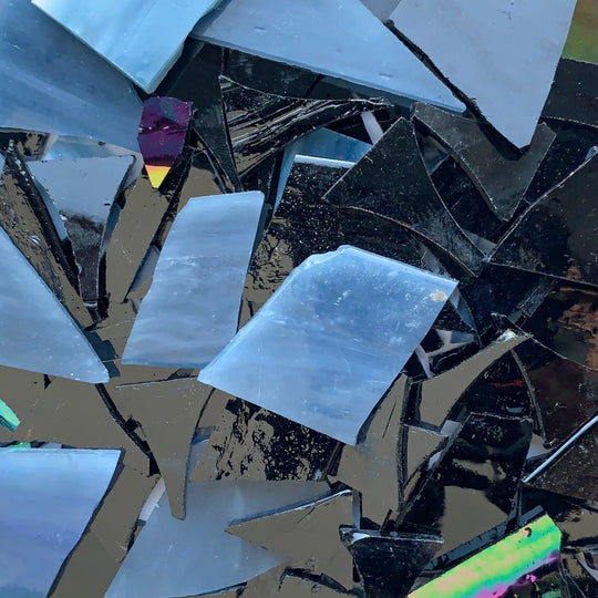 Chutes de verre  Vitraux Opus Mélange Gris/Noir