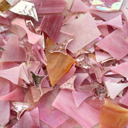 Chutes de verre  Vitraux Opus Mélange Rose