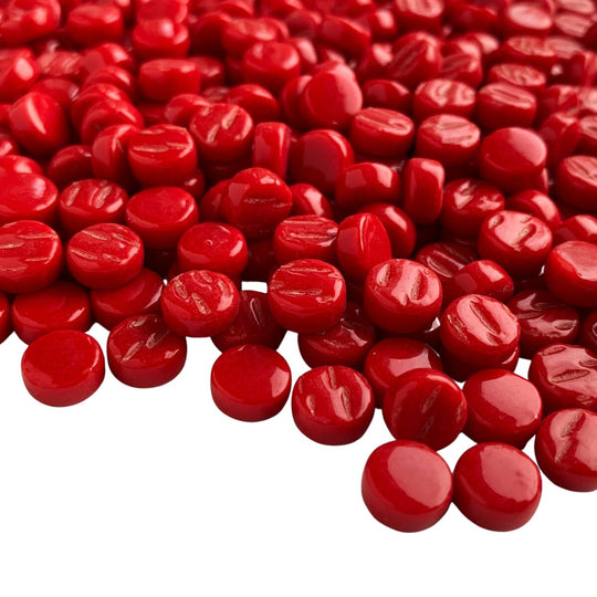 Mini Pastilles De Verre 8mm Rouge Sang
