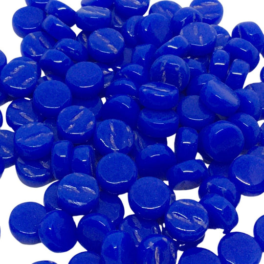 Mini Pastilles De Verre 8mm Bleu Brillant