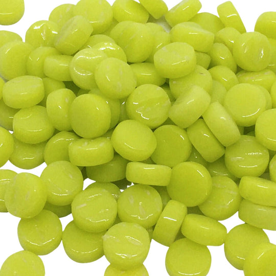 Mini Pastilles De Verre 8mm  Jaune/Vert