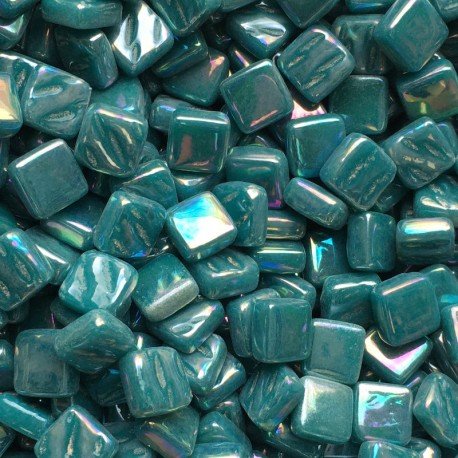 Ottoman Perle 8mm  Dunkel Cyan 