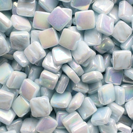 Ottoman Perle 8mm  Hellblau Grau 