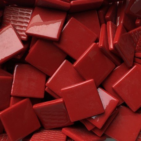 Pâtes De Verre 25mm Rouge Sang