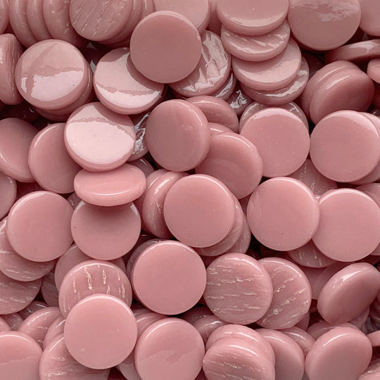 Pastilles De Verre 18mm Rose Foncé