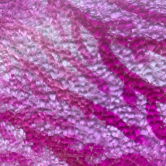 Safety Glas  Pink Marmoriert