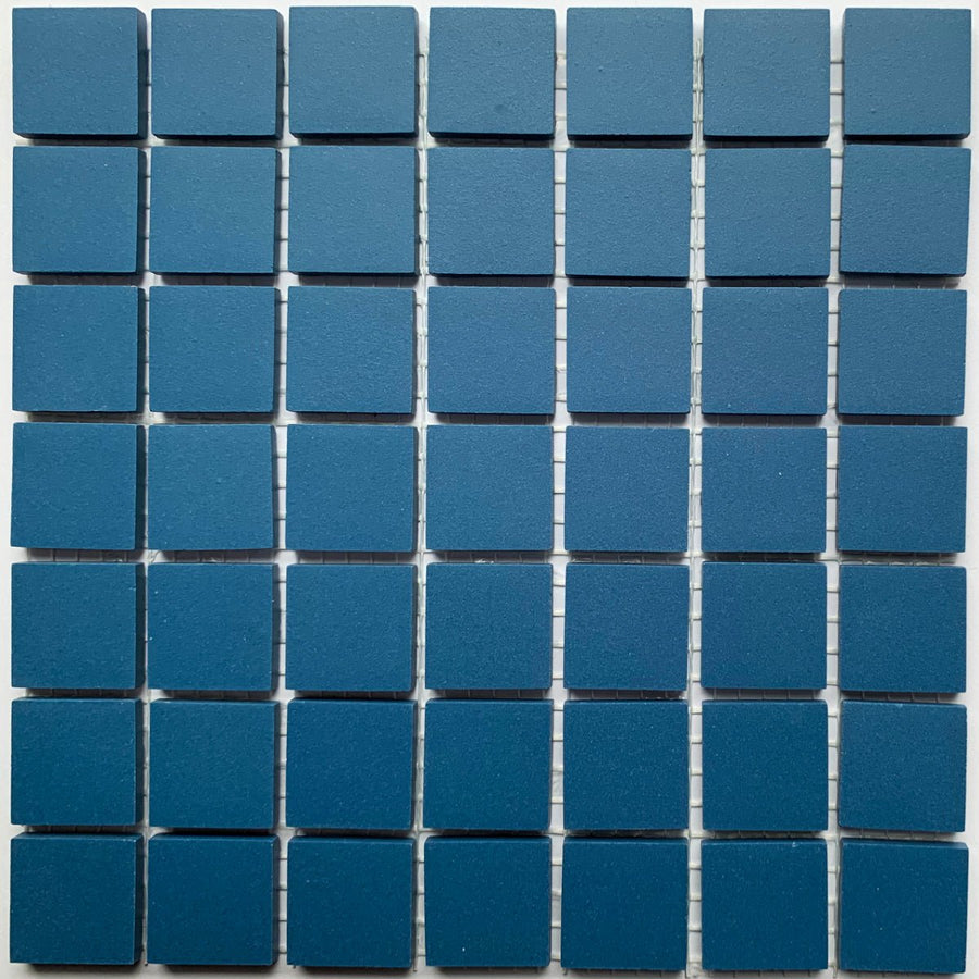 Winckelmans Bleu Nuit – carreaux de mosaïque mats de 20x20 mm sur filet