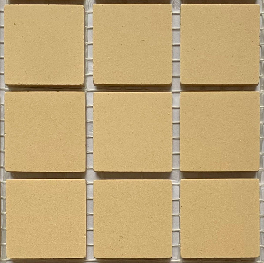 Winckelmans Cognac – carreaux de mosaïque mats de 20x20 mm sur filet