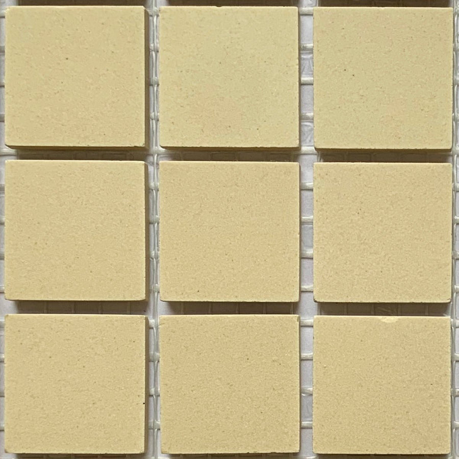 Winckelmans Ivoire – carreaux de mosaïque mats de 20x20 mm sur filet