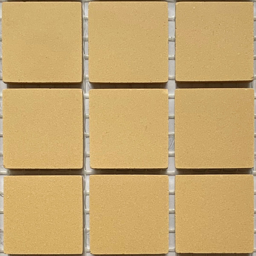 Winckelmans Jaune – carreaux de mosaïque mats de 20x20 mm sur filet
