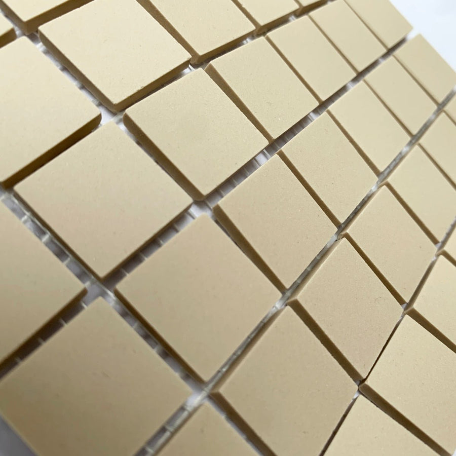 Winckelmans Ontario – matte Mosaikfliesen im Format 20x20 mm auf Netz
